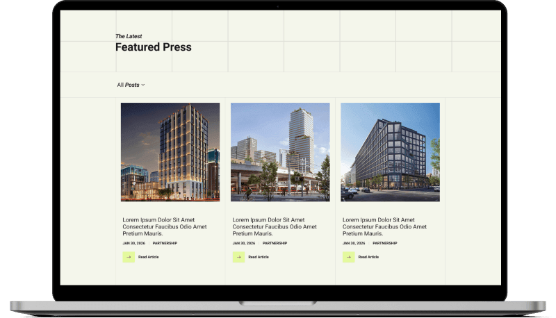 Real estate website section stitch, hand-coded in HTML and CSS