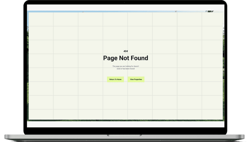 Real estate website section stitch, hand-coded in HTML and CSS