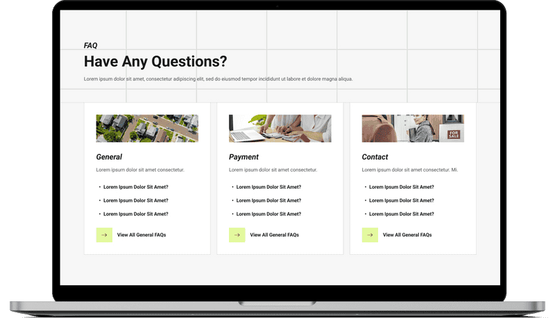 Real estate website section stitch, hand-coded in HTML and CSS