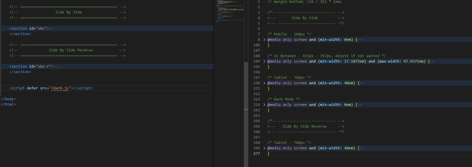 screenshot of code