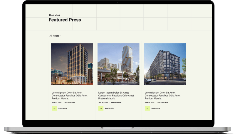Real estate website section stitch, hand-coded in HTML and CSS